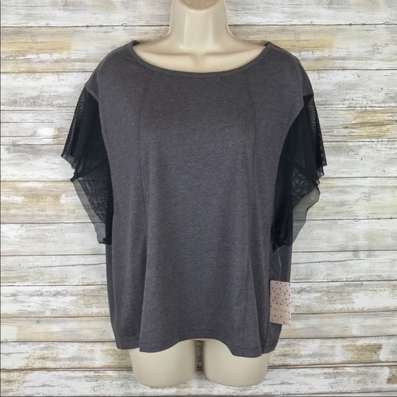 NWT Free People Movement WILD mesh graphic top - Picture 8 of 8